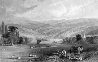 Gibside, Contea di Durham, 1835 da Thomas Allom